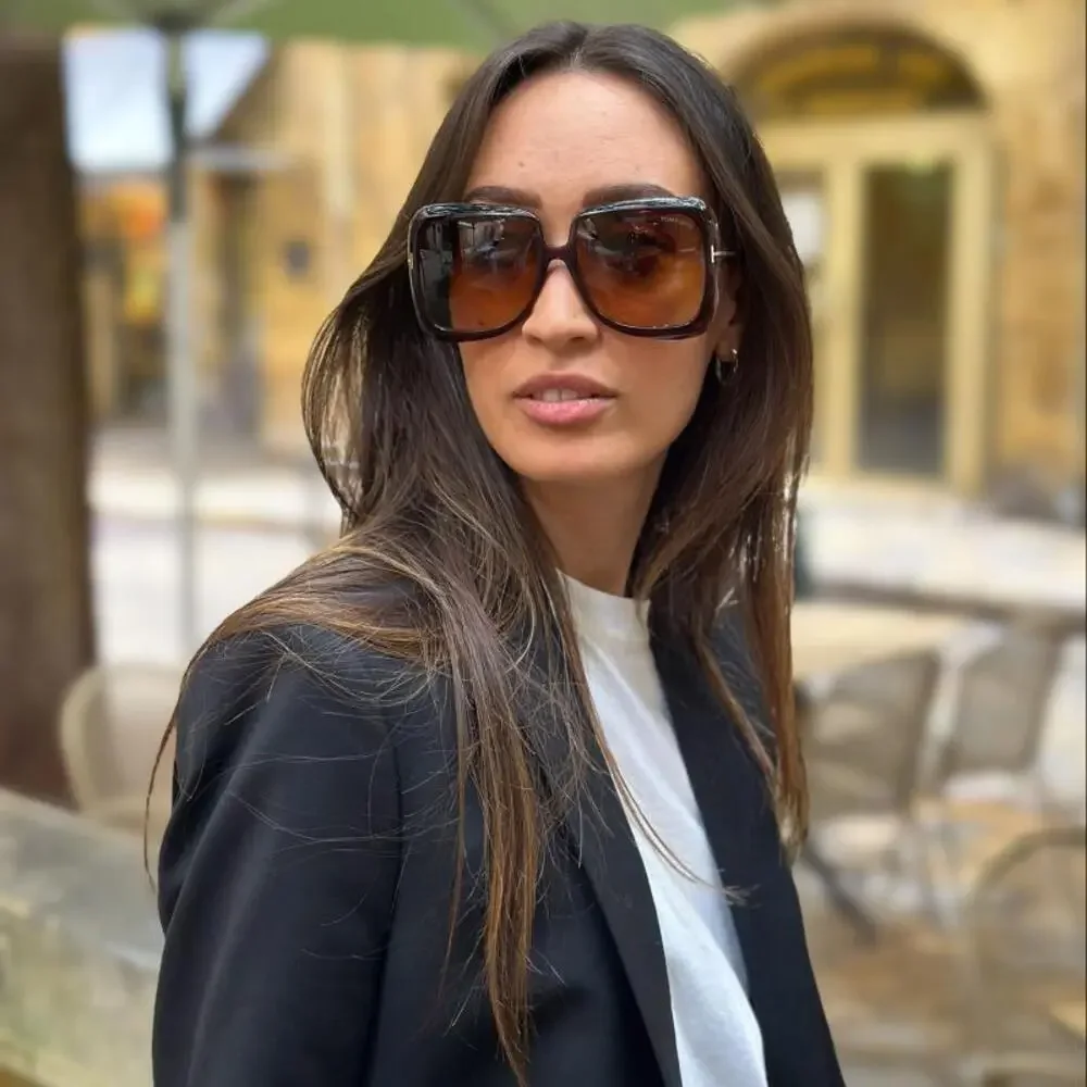 NWT Tom Ford FT1156 Havana 59mm Sunglasses